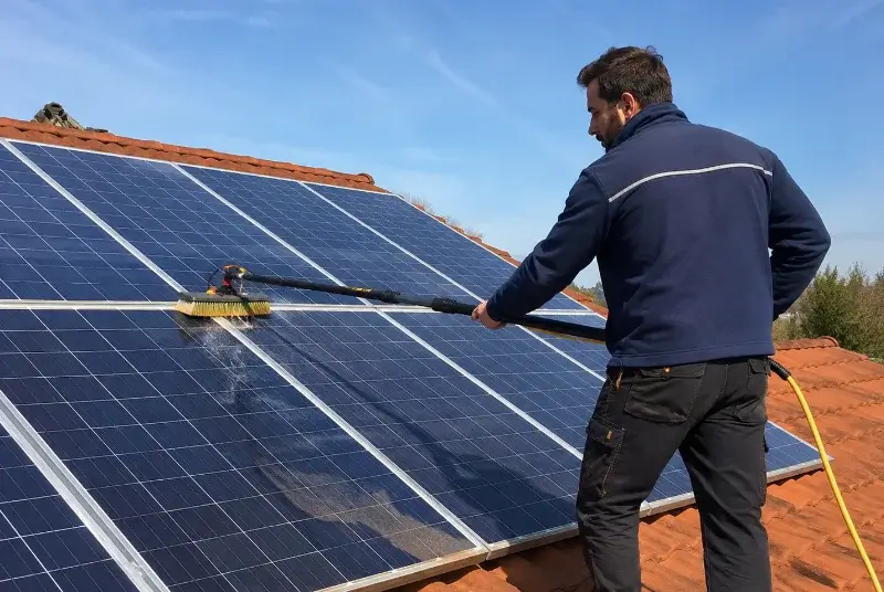 Nettoyage et entretien de panneaux solaires à Saint-Vincent-la-Châtre